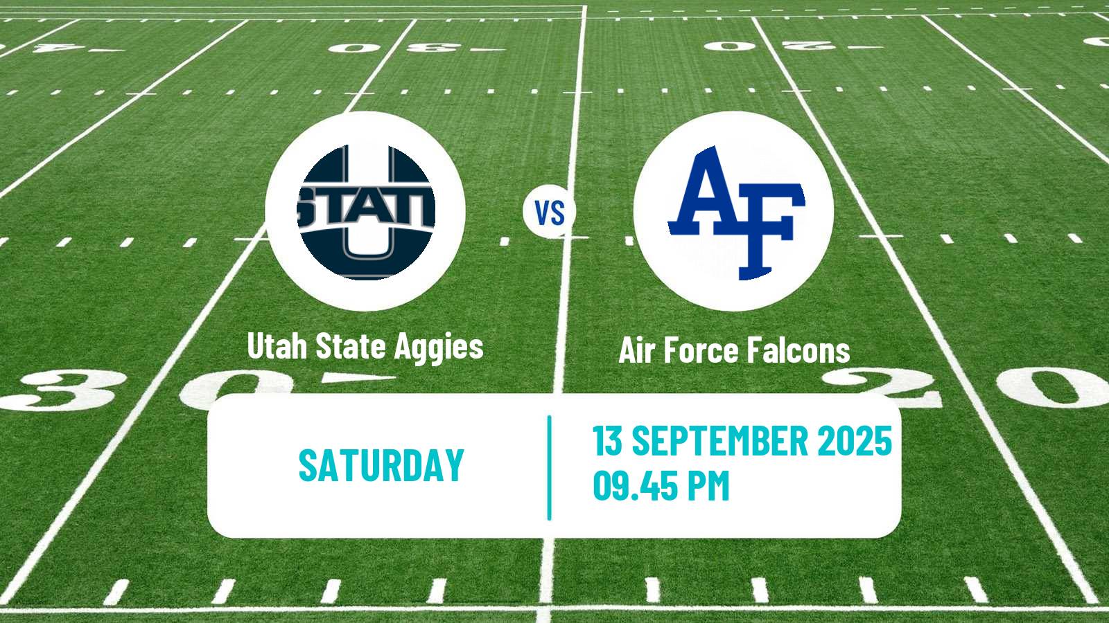American football NCAA College Football Utah State Aggies - Air Force Falcons