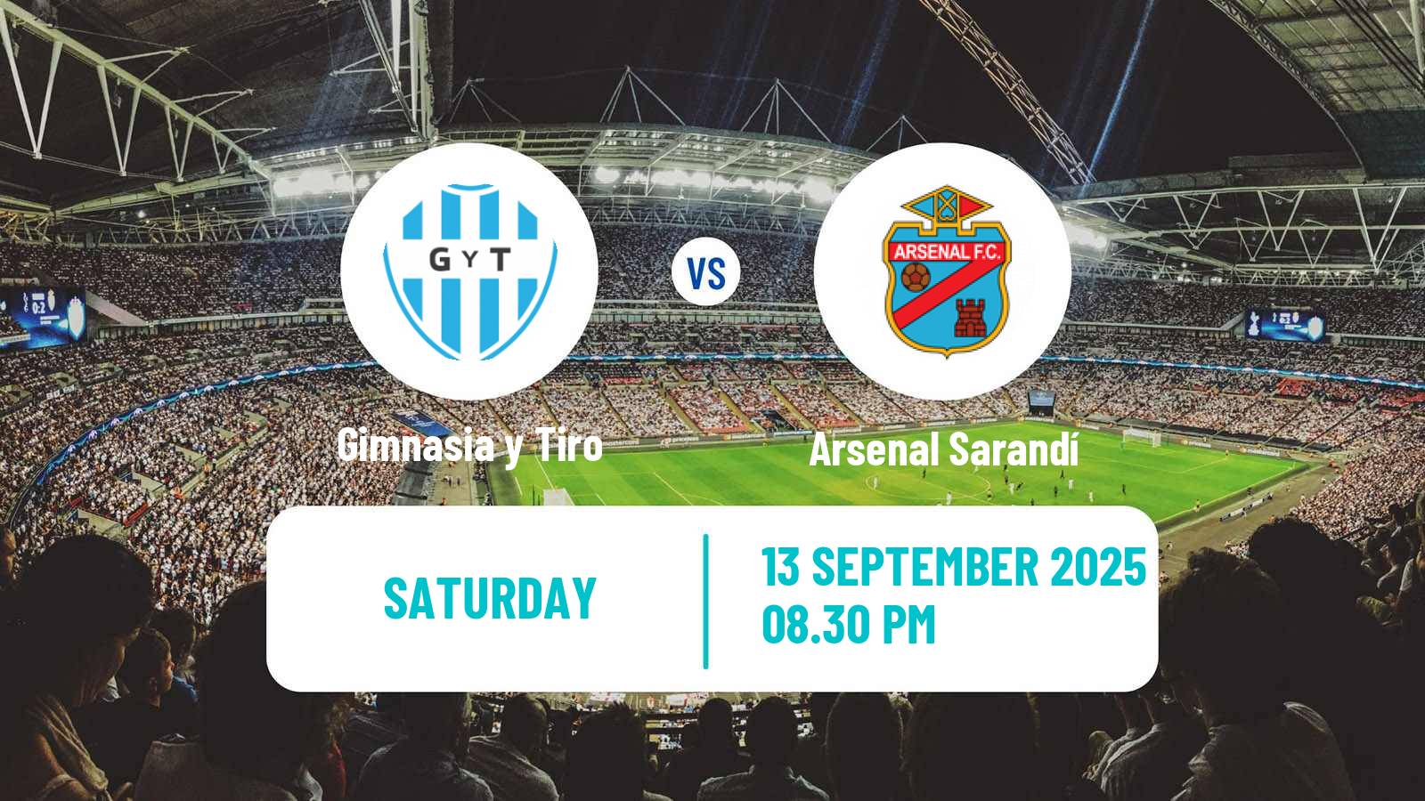 Soccer Argentinian Primera Nacional Gimnasia y Tiro - Arsenal Sarandí
