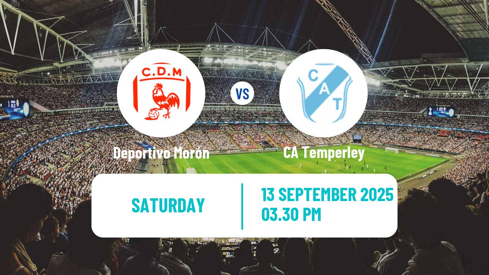 Soccer Argentinian Primera Nacional Deportivo Morón - Temperley