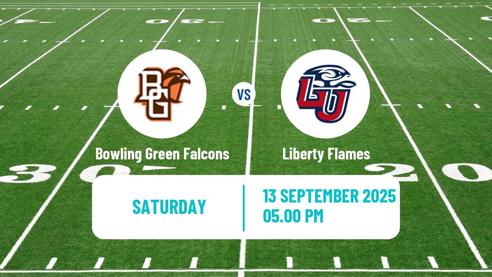 American football NCAA College Football Bowling Green Falcons - Liberty Flames