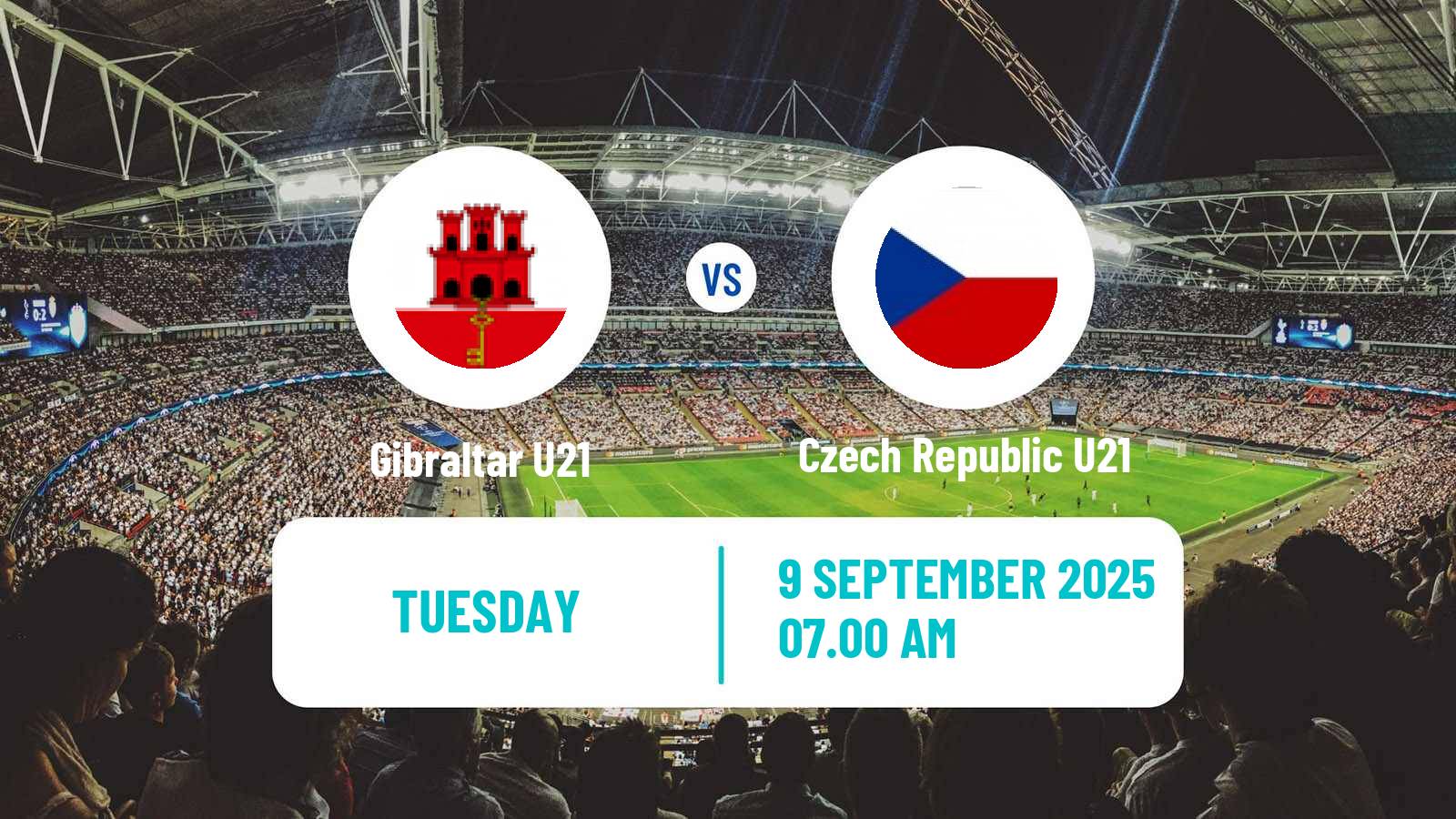 Soccer UEFA Euro U21 Gibraltar U21 - Czech Republic U21