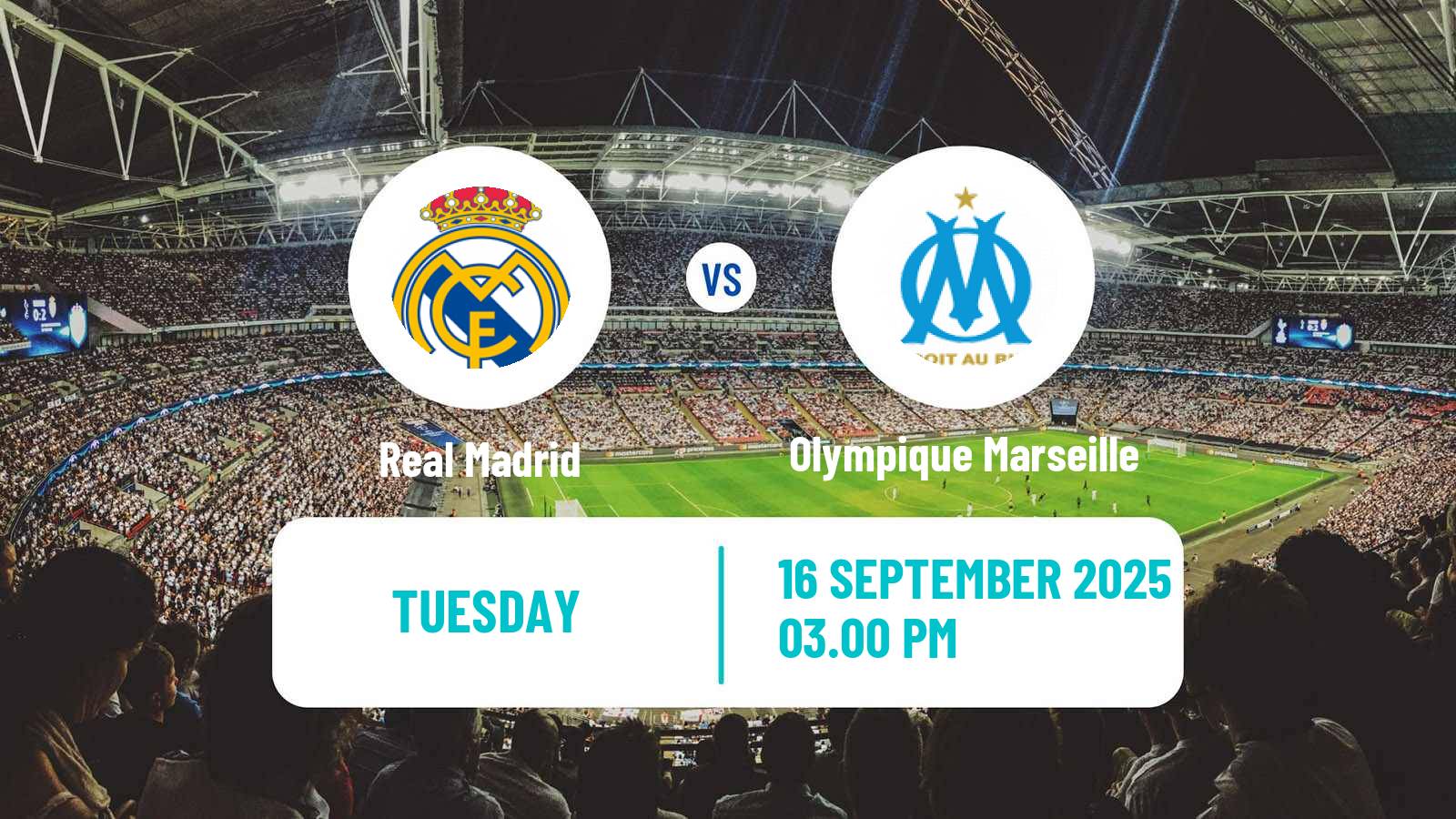 Soccer UEFA Champions League Real Madrid - Olympique Marseille