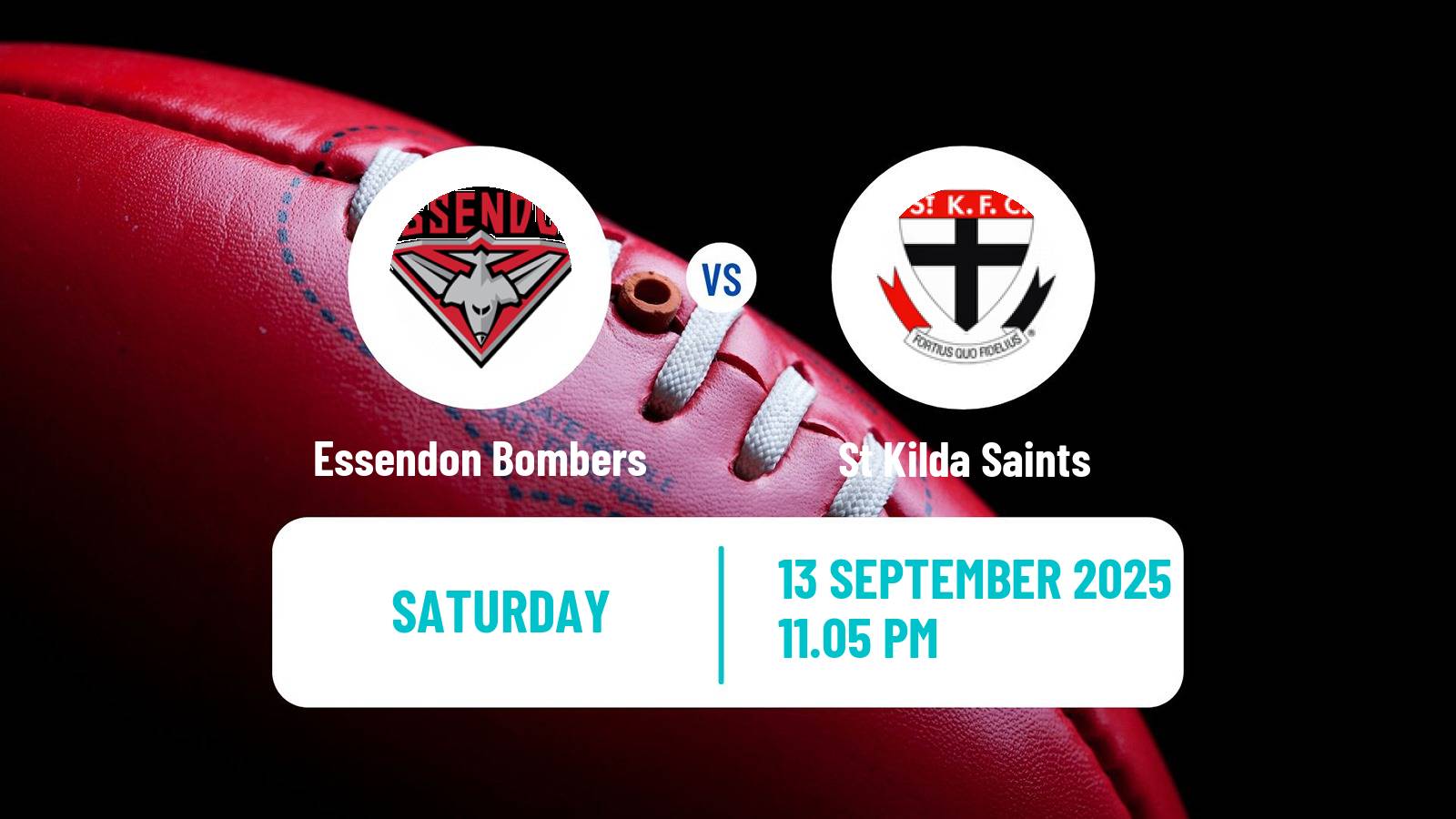 Aussie rules AFL Women Essendon Bombers - St Kilda Saints