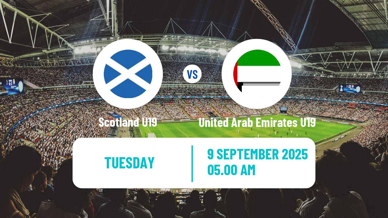 Soccer Friendly Scotland U19 - United Arab Emirates U19
