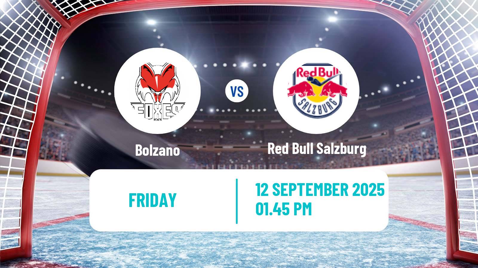 Hockey Austrian Ice Hockey League Bolzano - Red Bull Salzburg