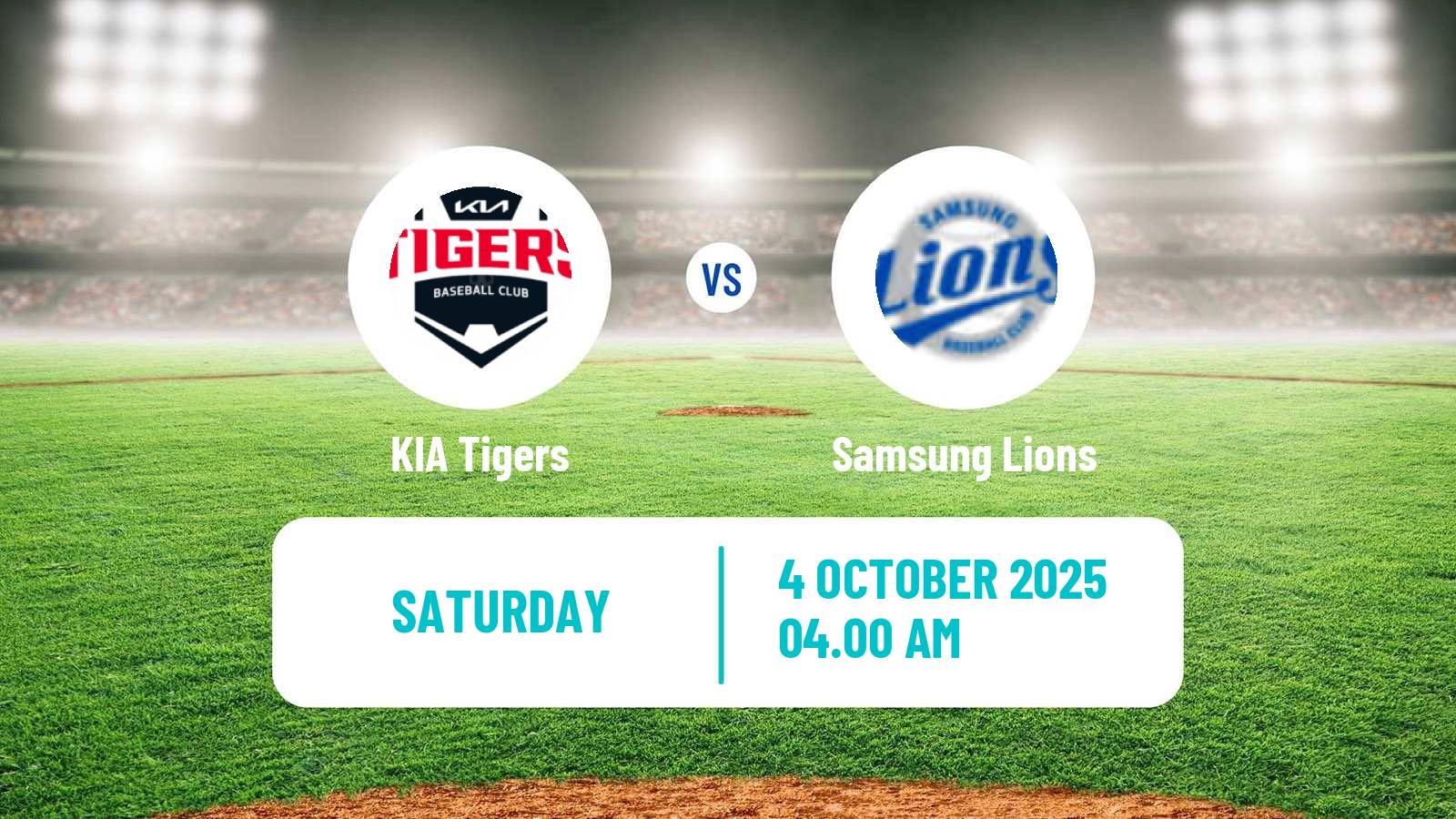 Baseball KBO KIA Tigers - Samsung Lions