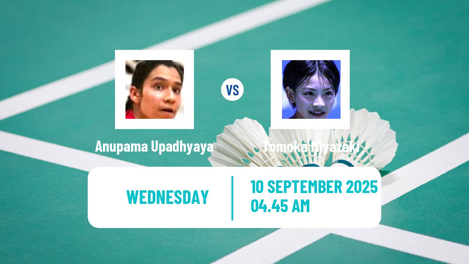 Badminton BWF World Tour Hong Kong Open Women Anupama Upadhyaya - Tomoka Miyazaki