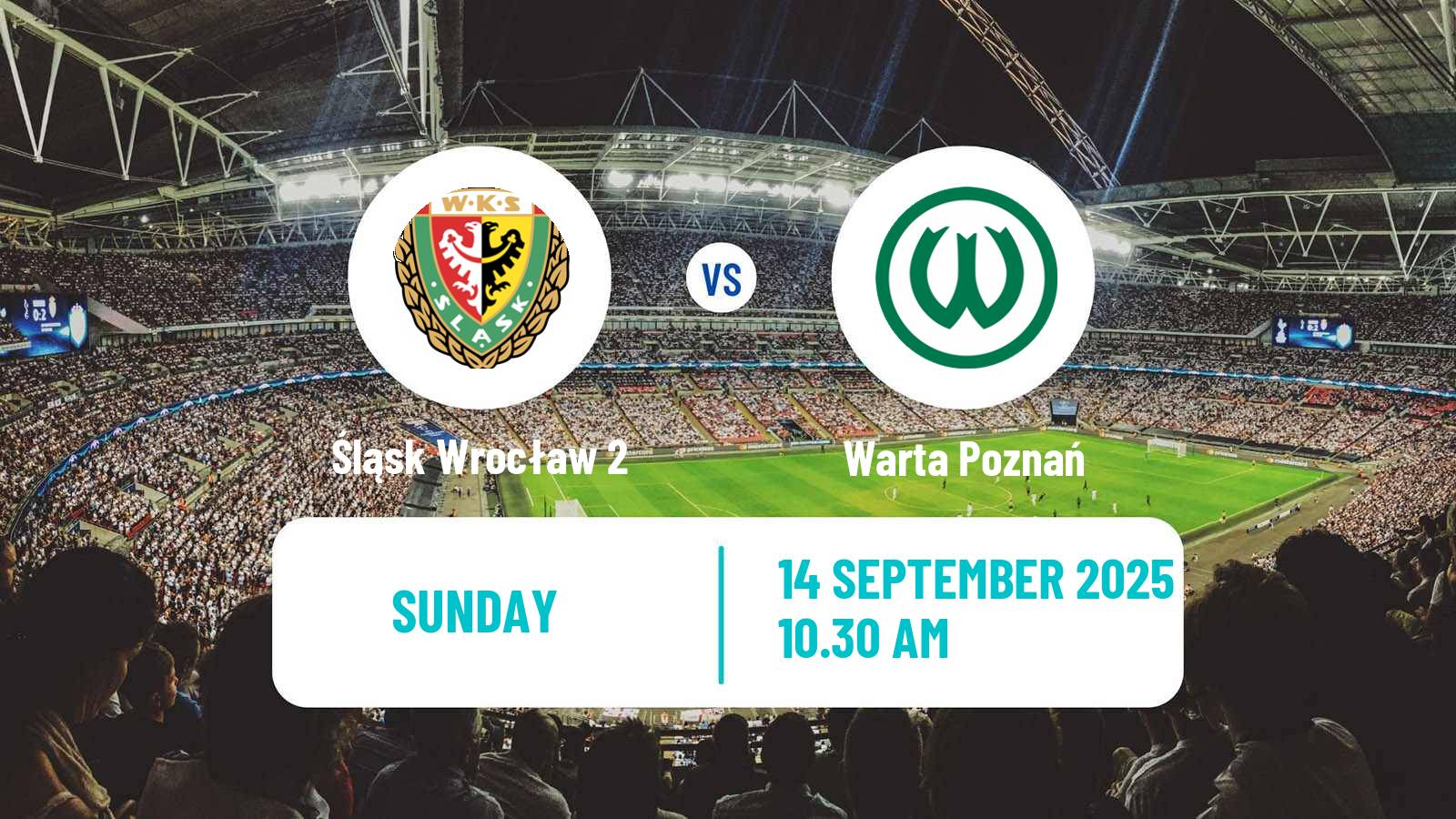 Soccer Polish Division 2 Śląsk Wrocław 2 - Warta Poznań