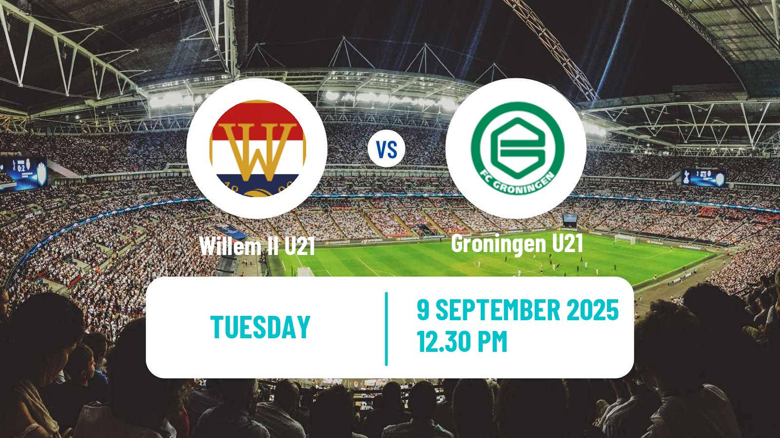 Soccer Dutch Divisie 1 U21 Willem II U21 - Groningen U21