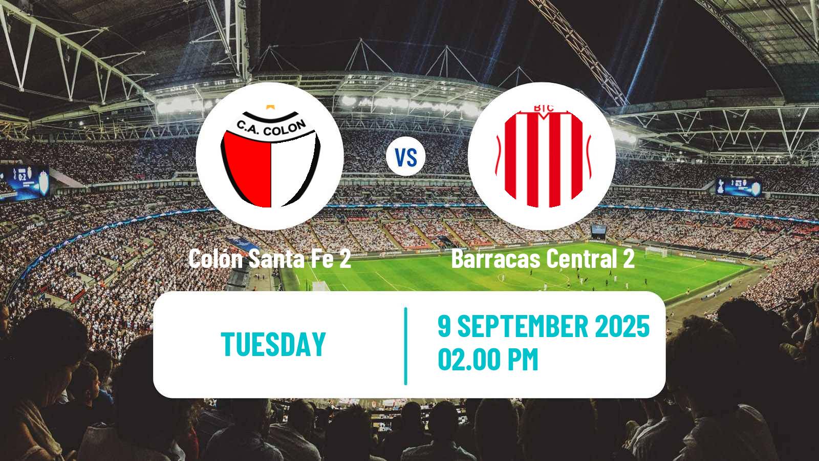 Soccer Argentinian Reserve League Colón Santa Fe 2 - Barracas Central 2