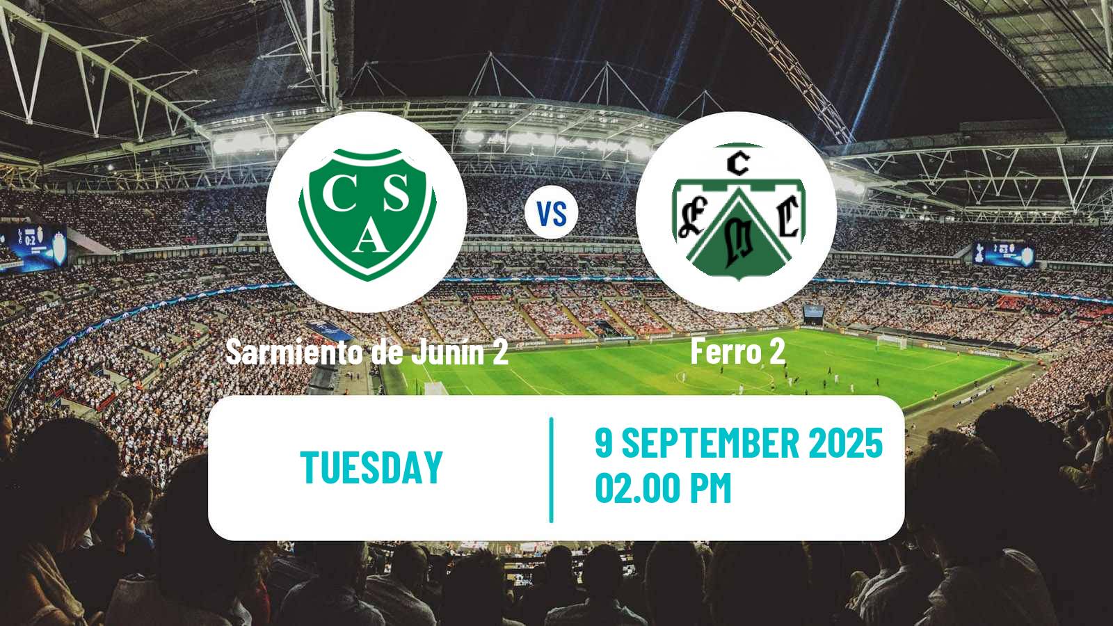 Soccer Argentinian Reserve League Sarmiento de Junín 2 - Ferro 2