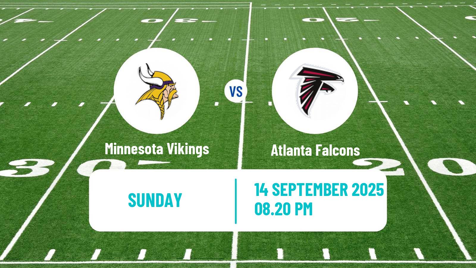 American football NFL Minnesota Vikings - Atlanta Falcons