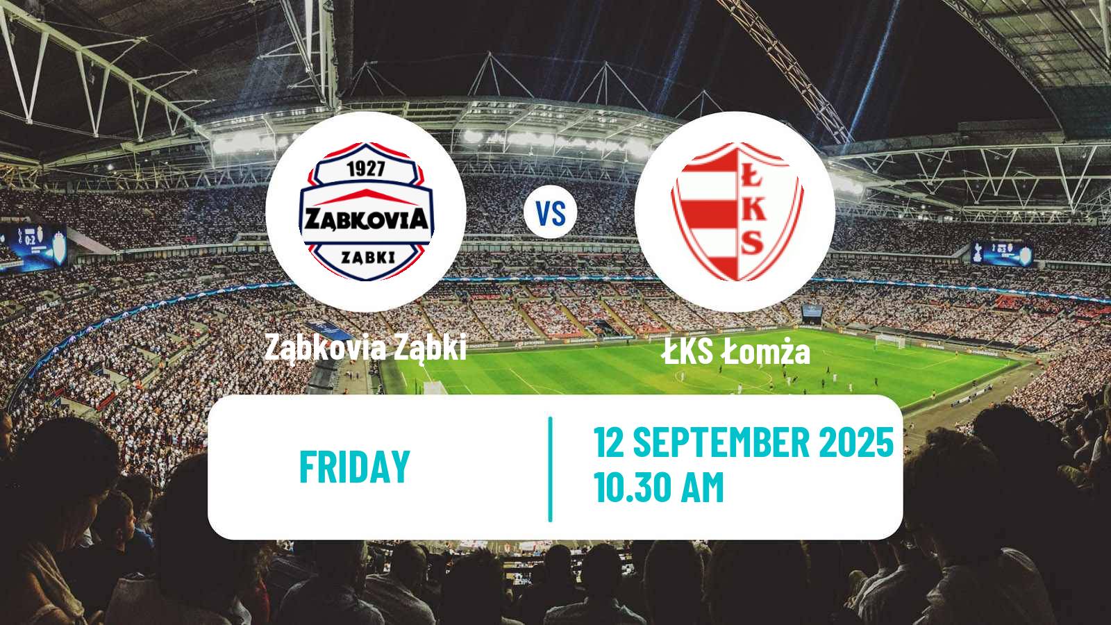 Soccer Polish Division 3 - Group I Ząbkovia Ząbki - ŁKS Łomża
