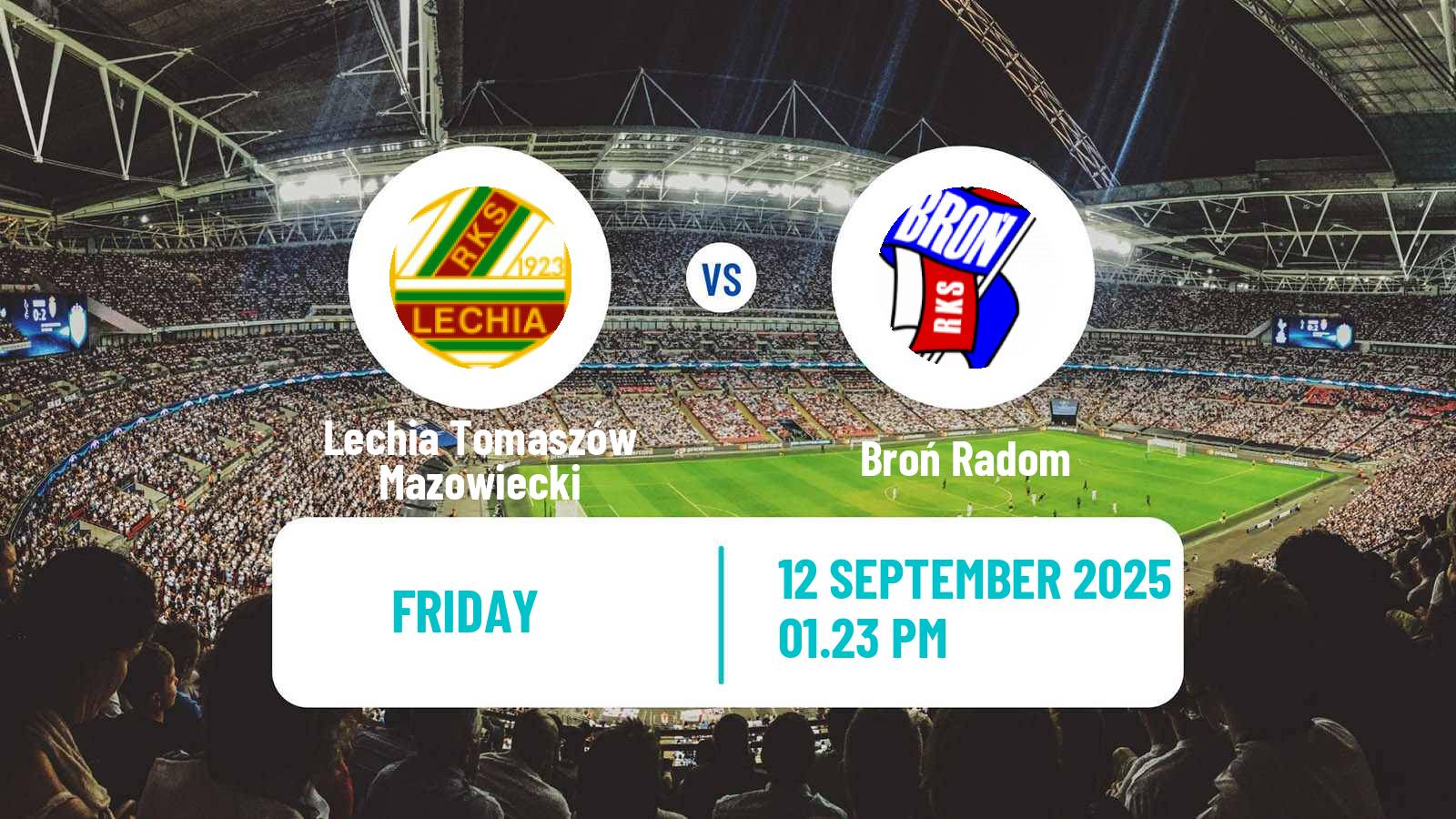 Soccer Polish Division 3 - Group I Lechia Tomaszów Mazowiecki - Broń Radom