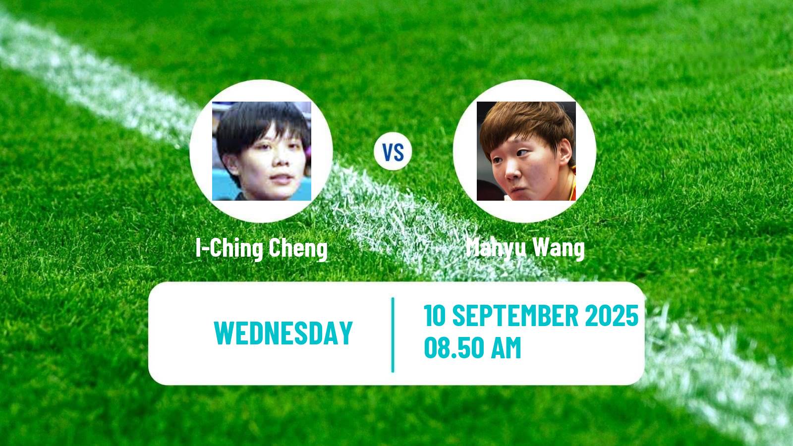 Table tennis Wtt Champions Macao Women I-Ching Cheng - Manyu Wang