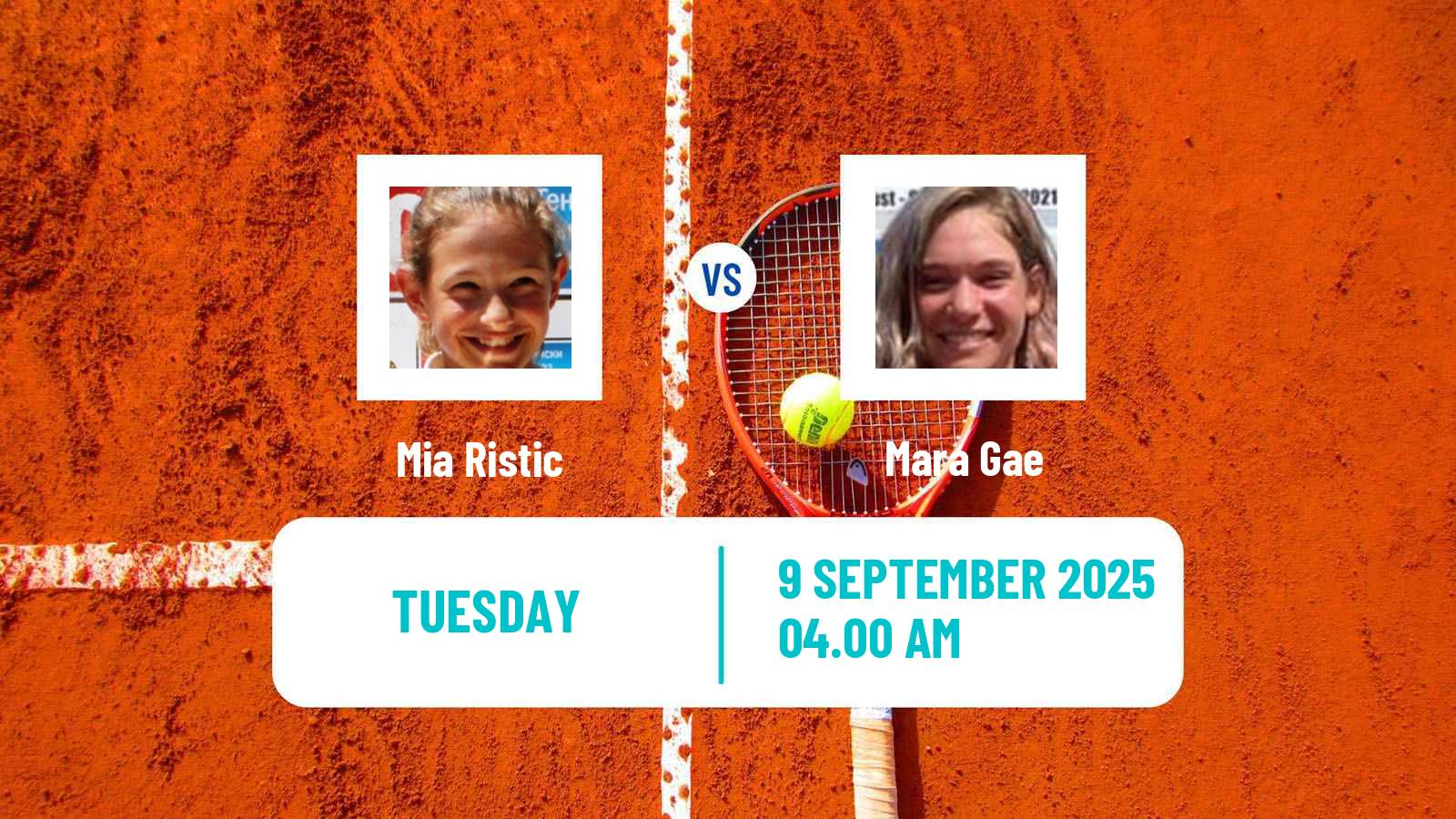 Tennis ITF W75 Bucharest 2 Women Mia Ristic - Mara Gae