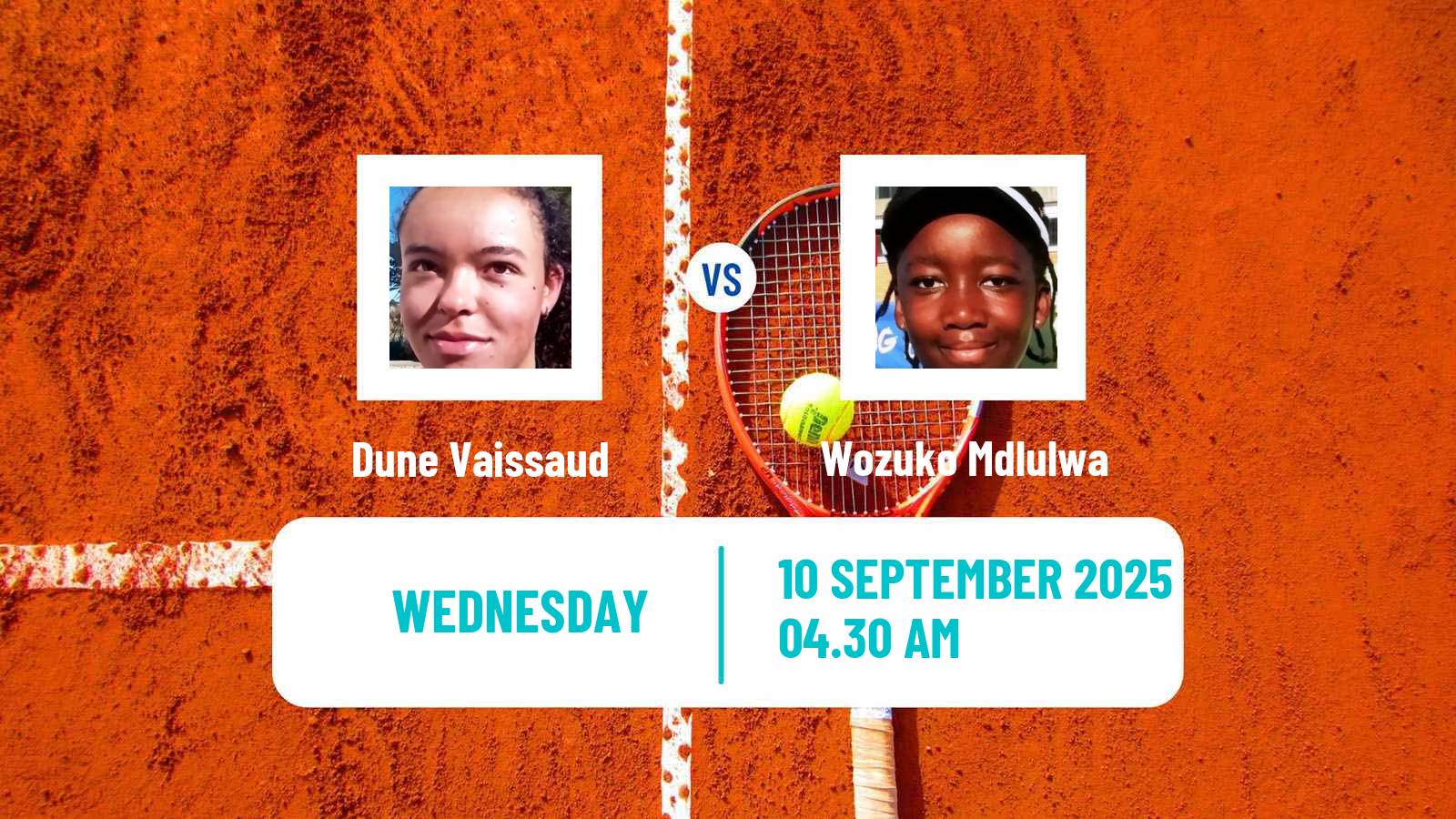 Tennis ITF W15 Kayseri 8 Women 2025 Dune Vaissaud - Wozuko Mdlulwa