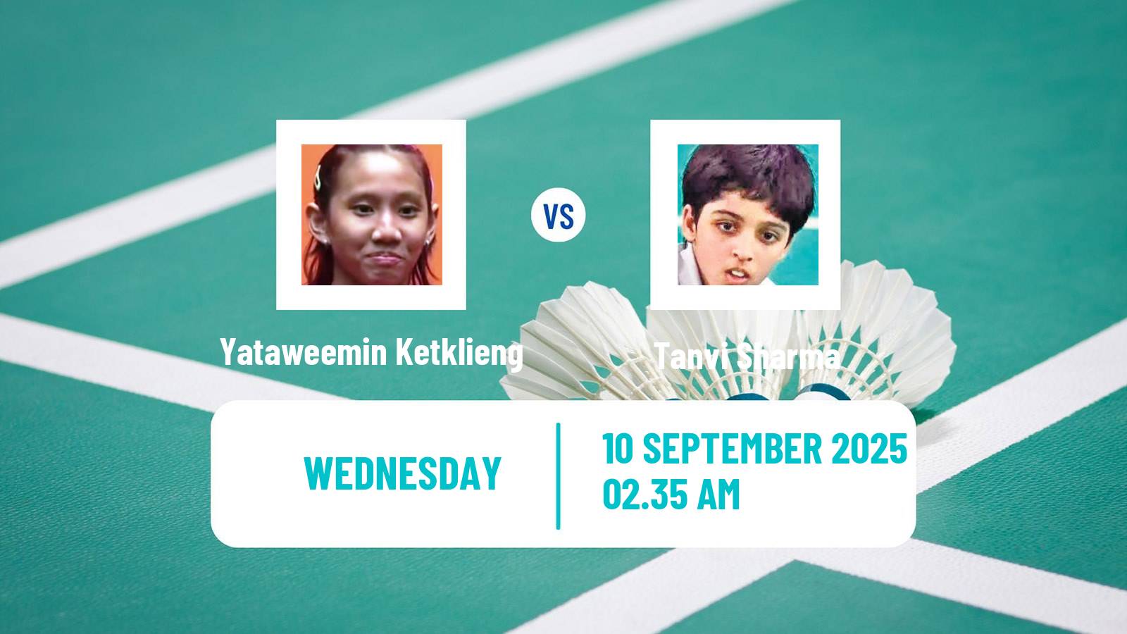 Badminton BWF World Tour Vietnam Open Women Yataweemin Ketklieng - Tanvi Sharma