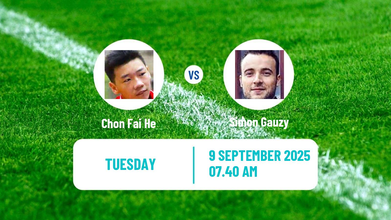 Table tennis Wtt Champions Macao Men Chon Fai He - Simon Gauzy