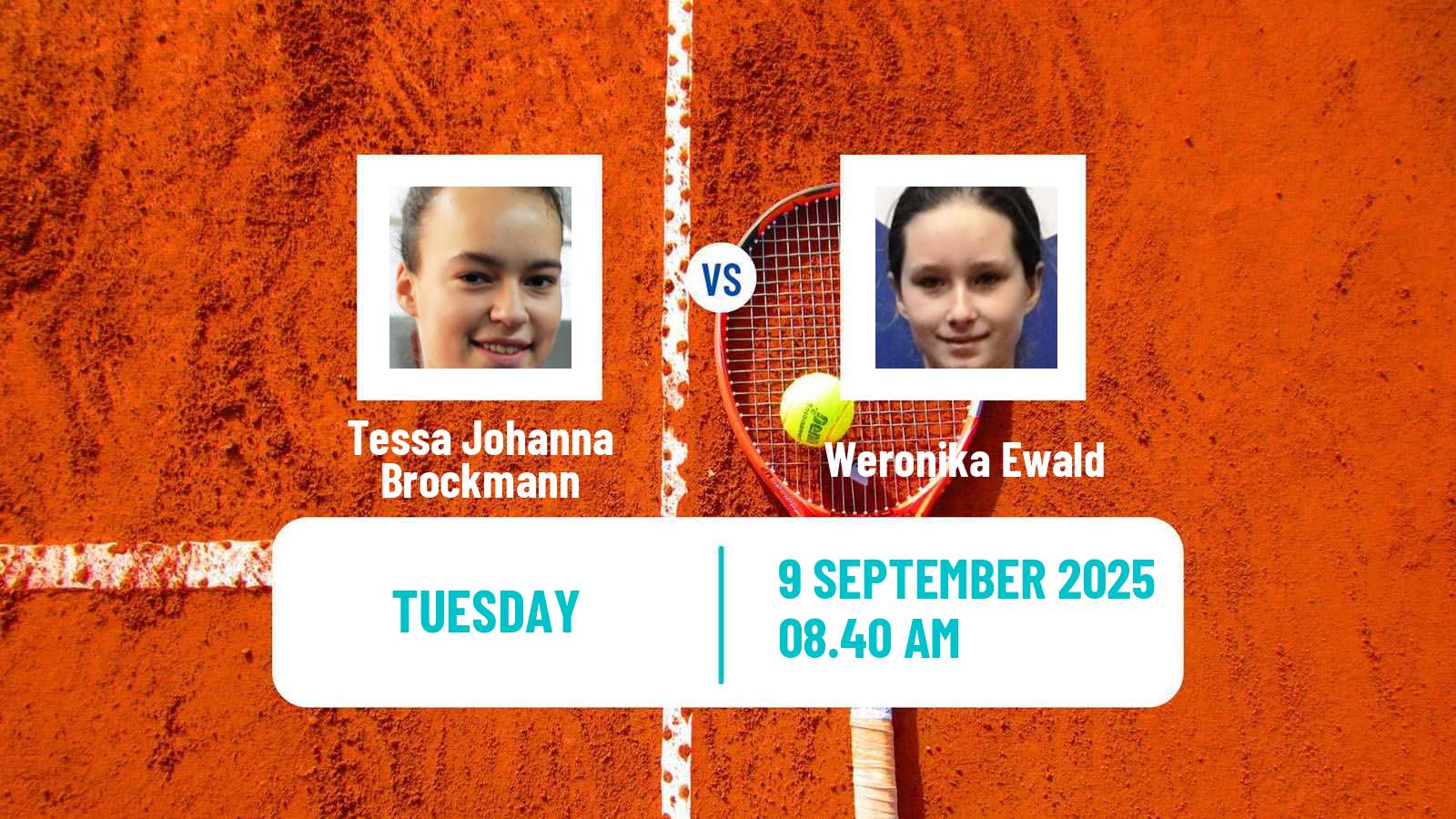 Tennis ITF W75 Bucharest 2 Women Tessa Johanna Brockmann - Weronika Ewald