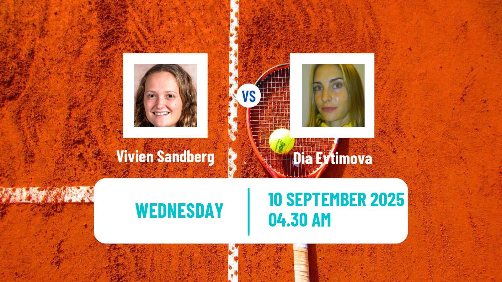 Tennis ITF W15 Kayseri 8 Women Vivien Sandberg - Dia Evtimova