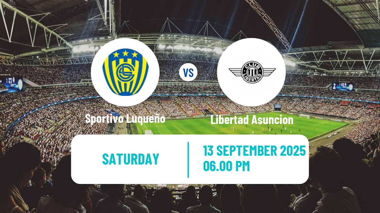 Soccer Paraguayan Primera Division Sportivo Luqueño - Libertad Asuncion