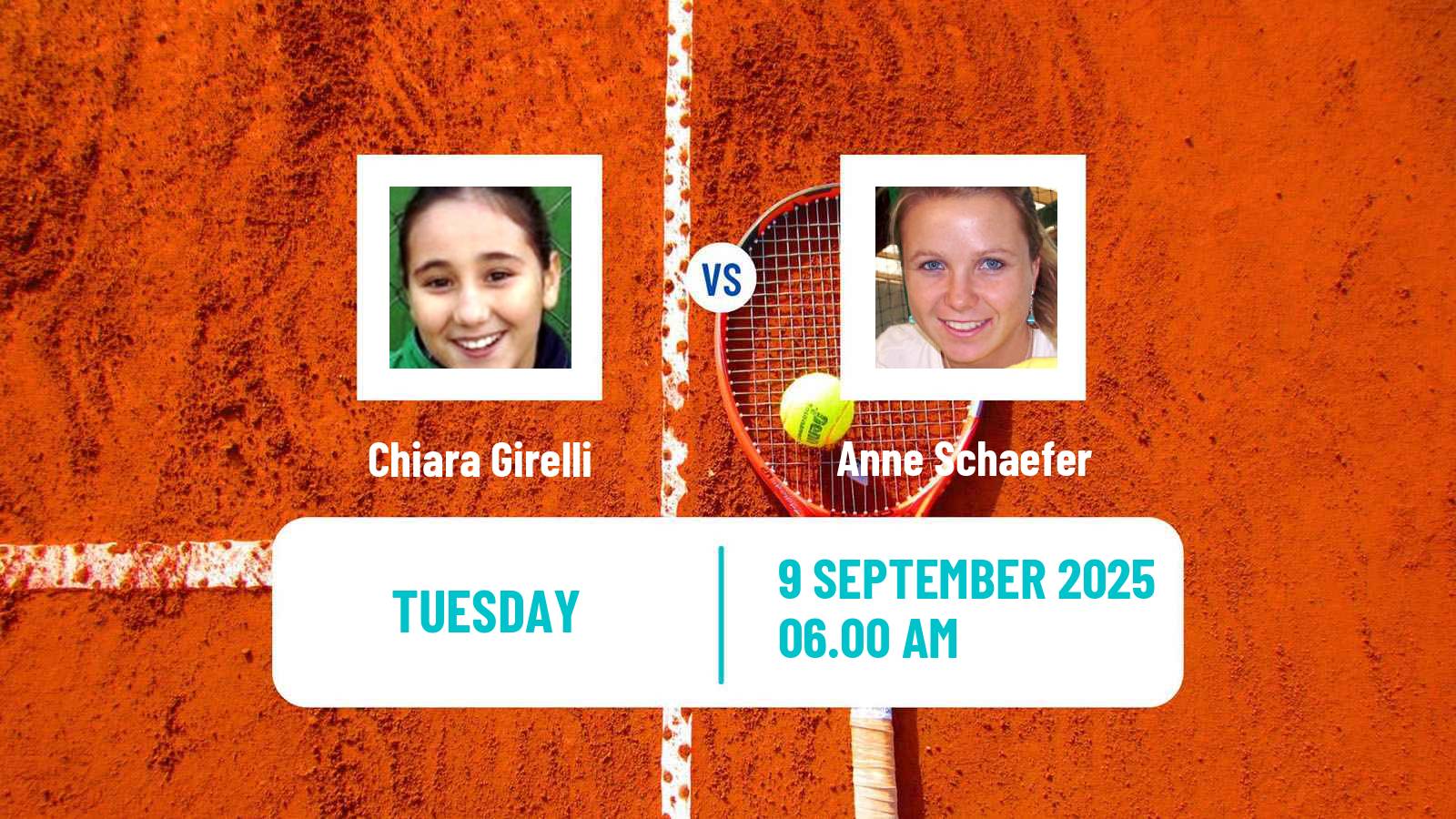 Tennis ITF W15 Viserba Women Chiara Girelli - Anne Schaefer