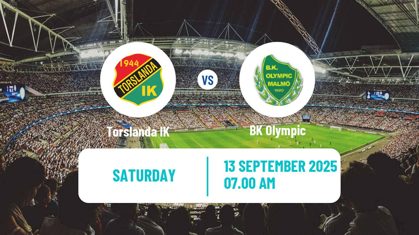 Soccer Swedish Division 1 Södra Torslanda - Olympic