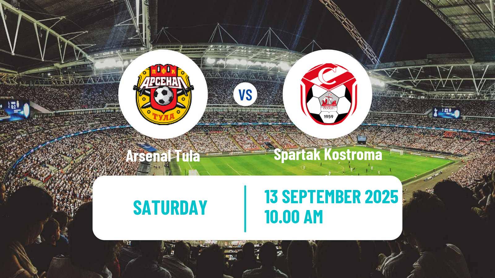 Soccer Russian FNL Arsenal Tula - Spartak Kostroma