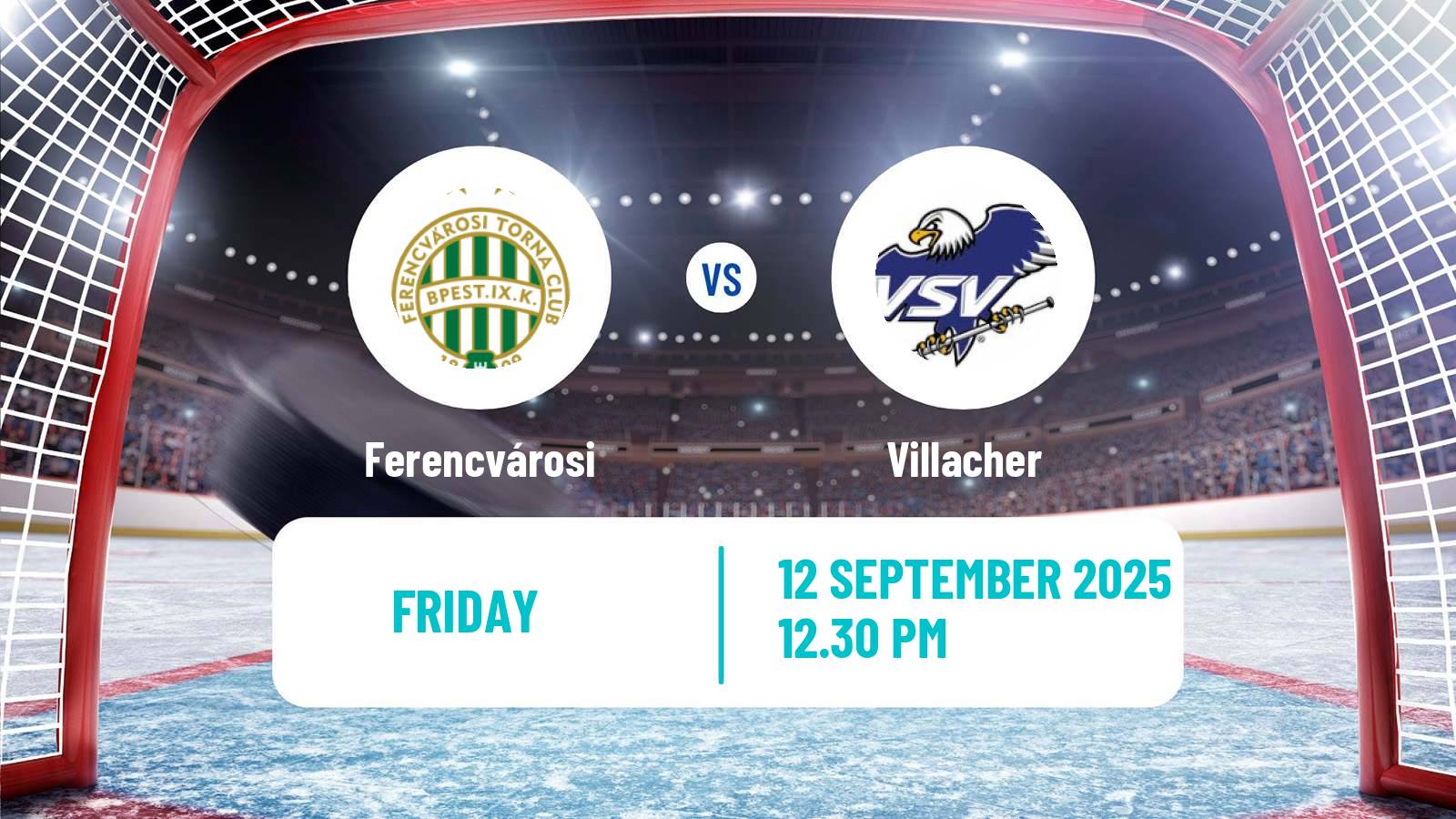 Hockey Austrian Ice Hockey League Ferencvárosi - Villacher