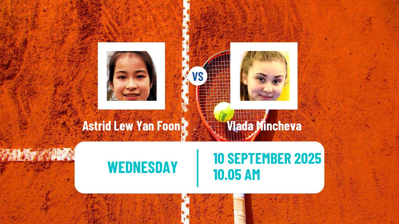 Tennis ITF W75 Le Neubourg Women Astrid Lew Yan Foon - Vlada Mincheva