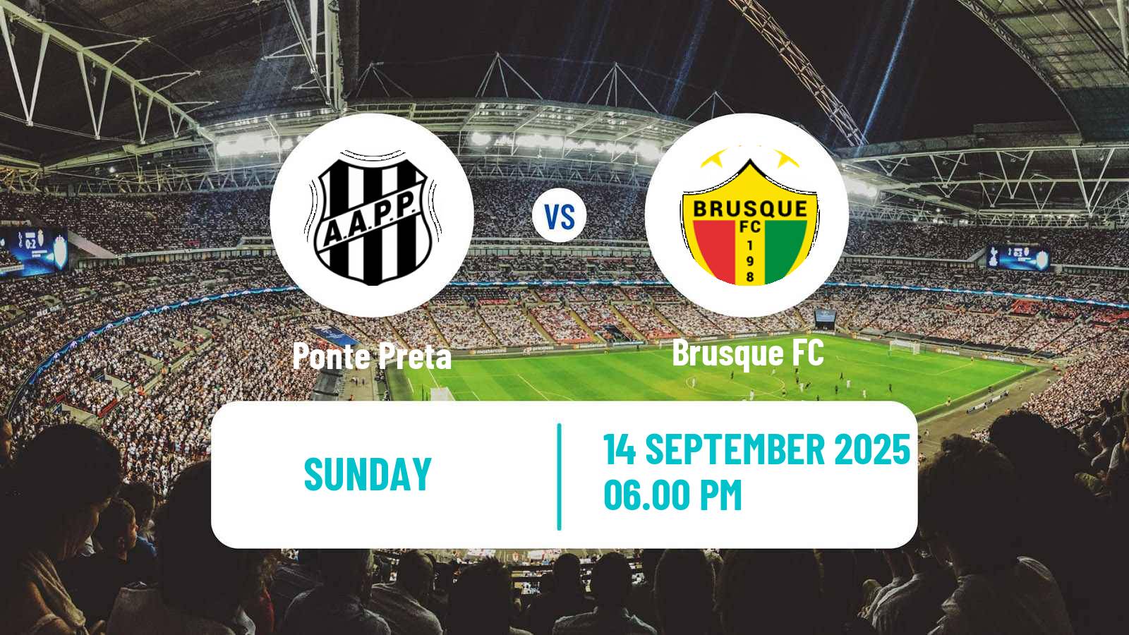 Soccer Brazilian Serie C Ponte Preta - Brusque