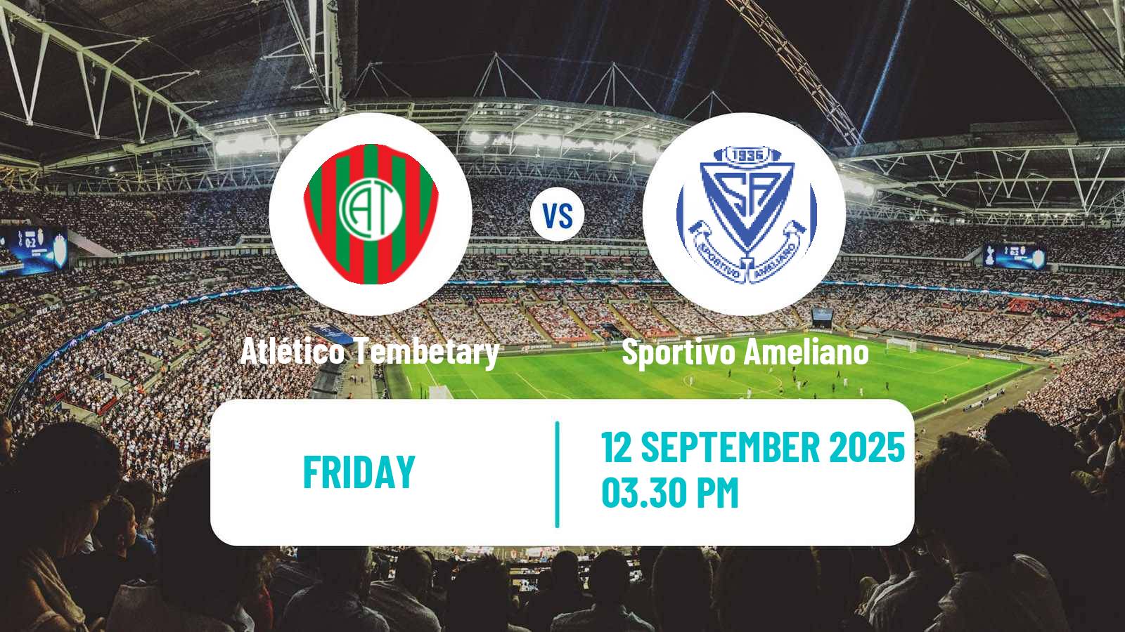 Soccer Paraguayan Primera Division Atlético Tembetary - Sportivo Ameliano
