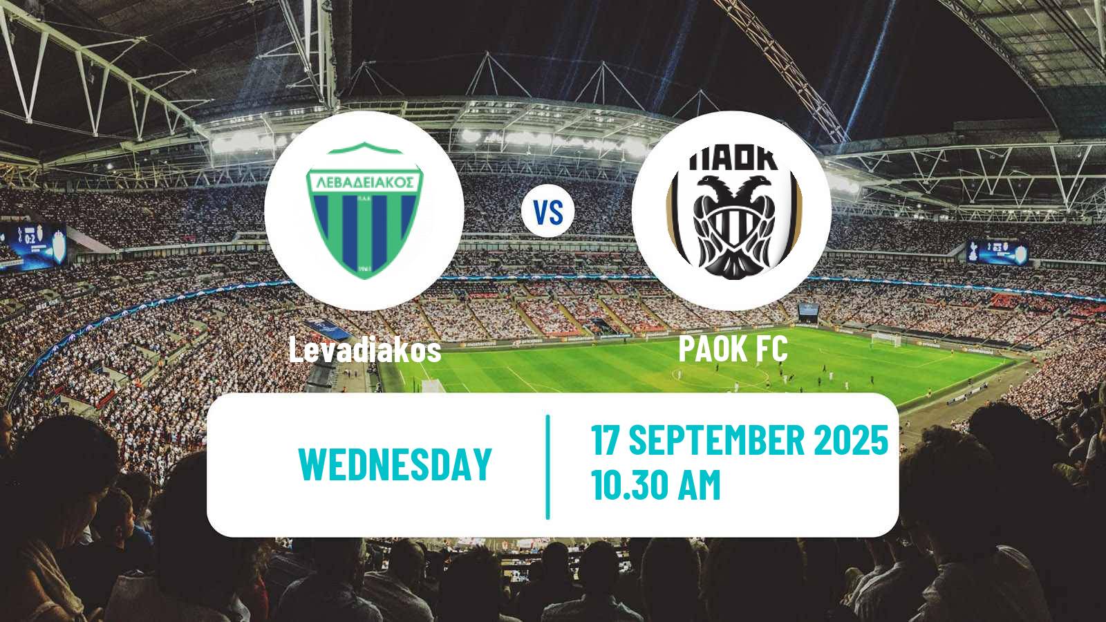 Soccer Greek Cup Levadiakos - PAOK