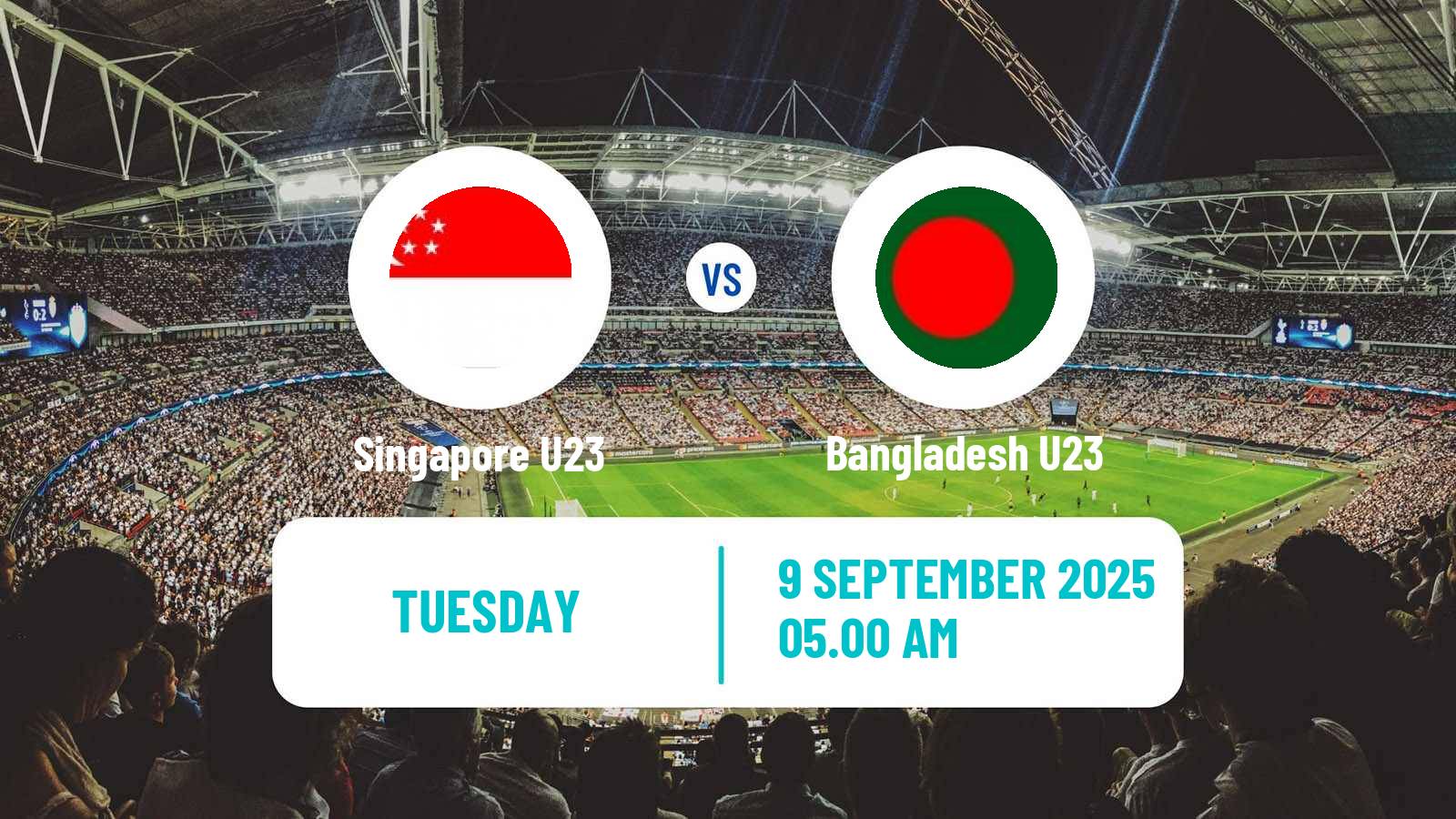 Soccer AFC Asian Cup U23 Singapore U23 - Bangladesh U23