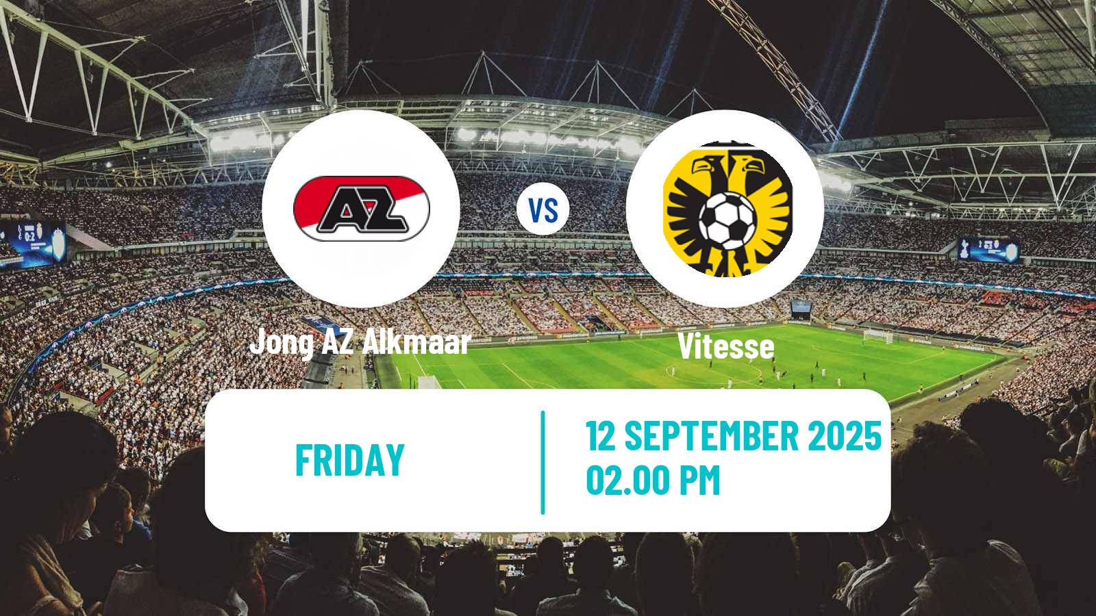 Soccer Dutch Eerste Divisie Jong AZ Alkmaar - Vitesse