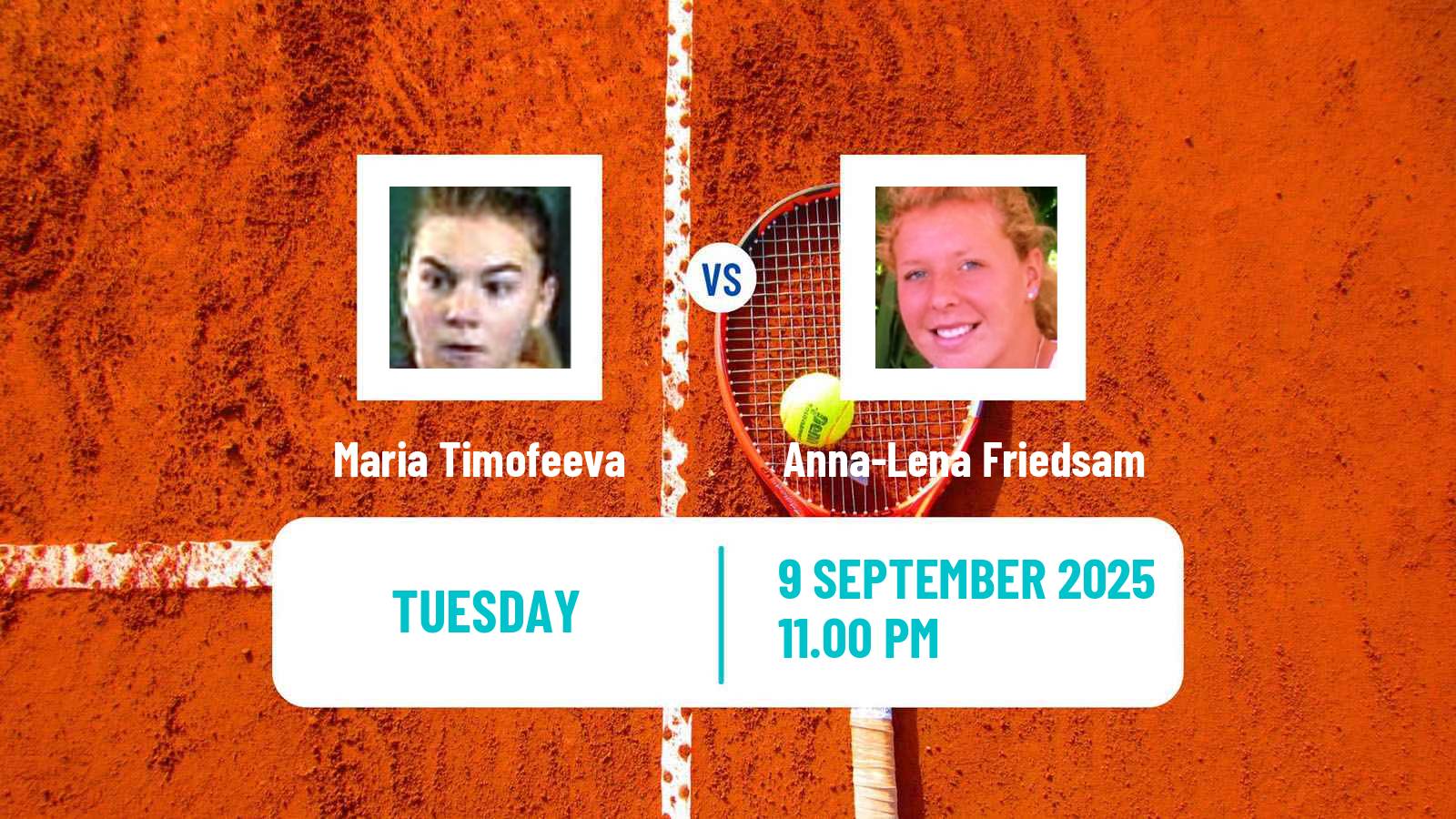 Tennis Huzhou Challenger Women Maria Timofeeva - Anna-Lena Friedsam