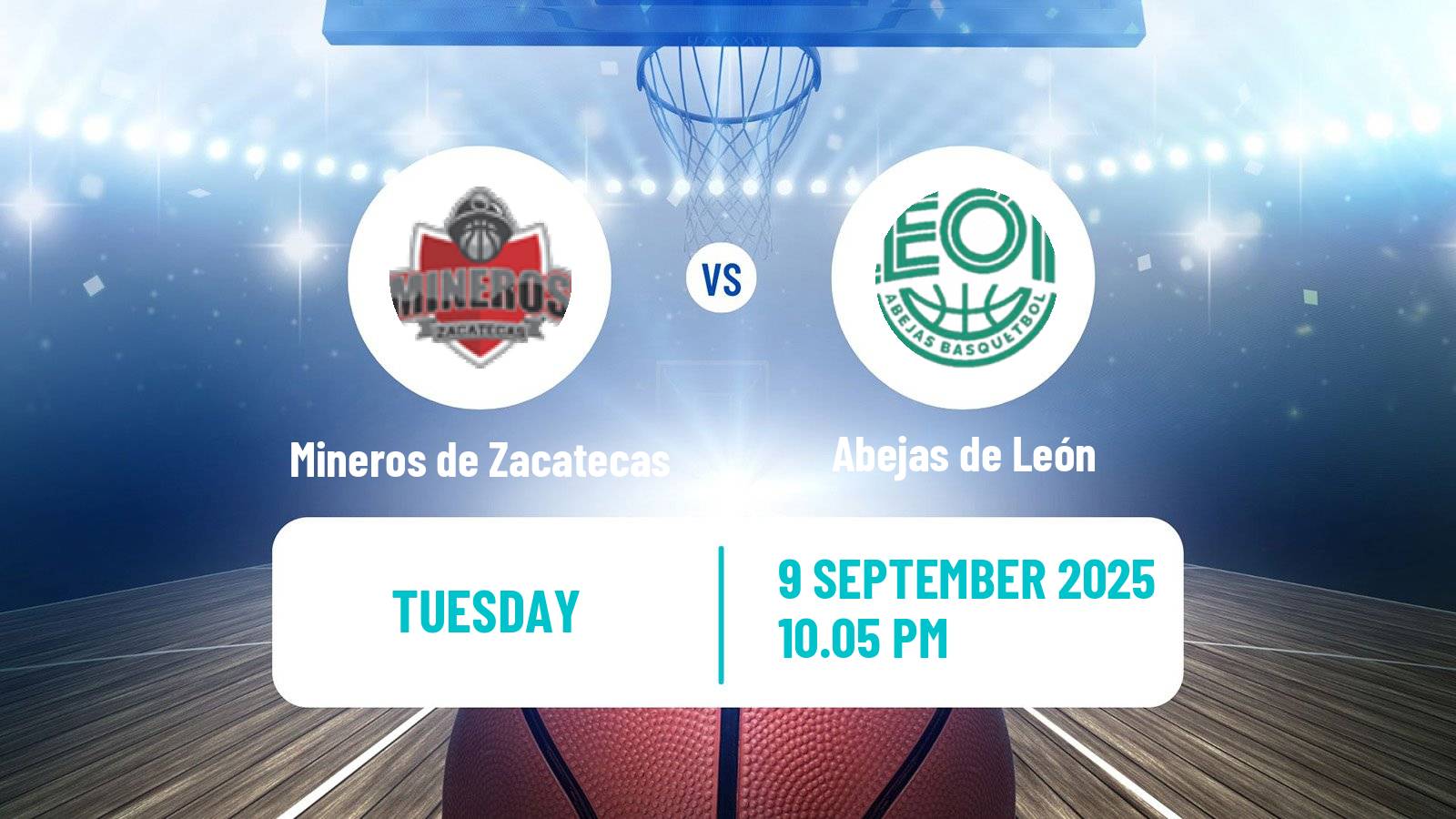 Basketball Mexican LNBP Mineros de Zacatecas - Abejas de León