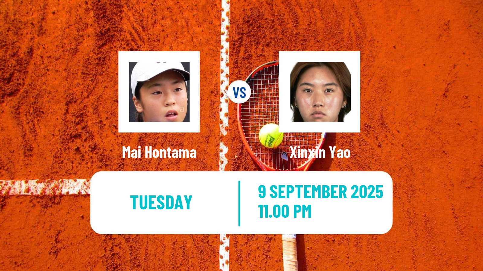 Tennis Huzhou Challenger Women Mai Hontama - Xinxin Yao