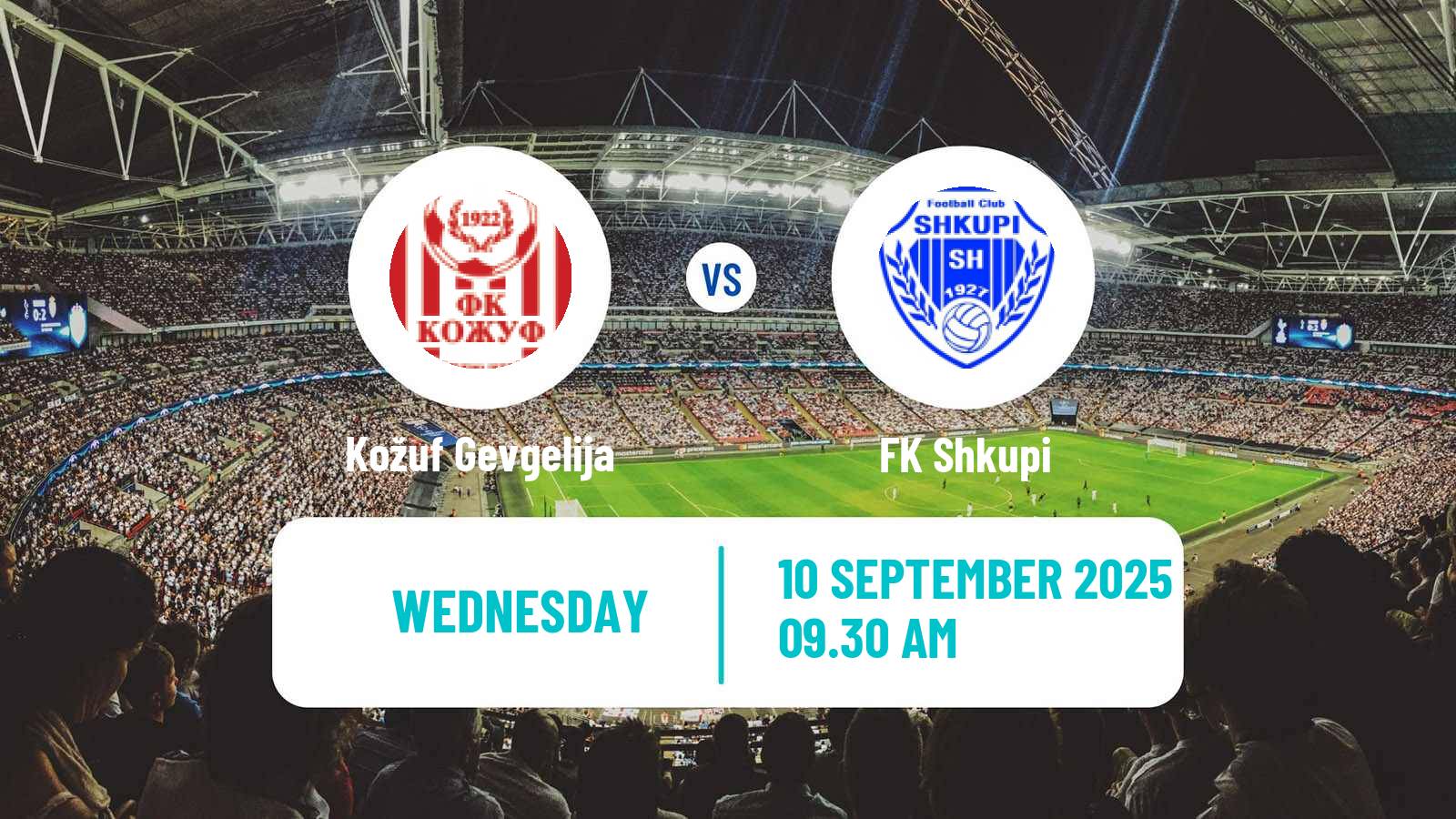 Soccer North Macedonian Cup Kožuf Gevgelija - Shkupi