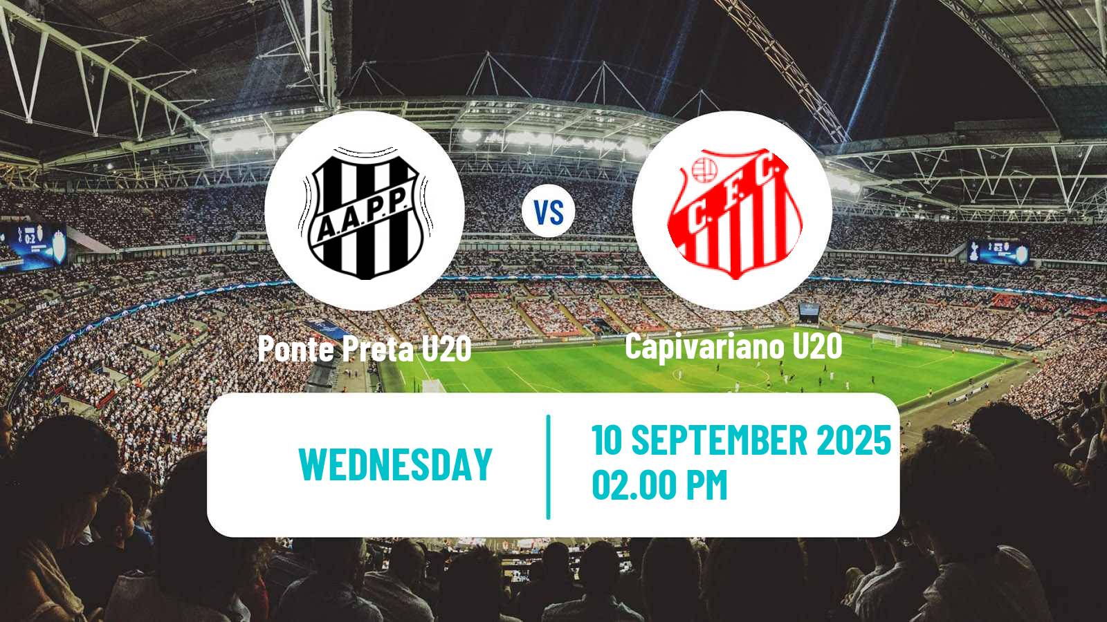 Soccer Brazilian Paulista U20 Ponte Preta U20 - Capivariano U20