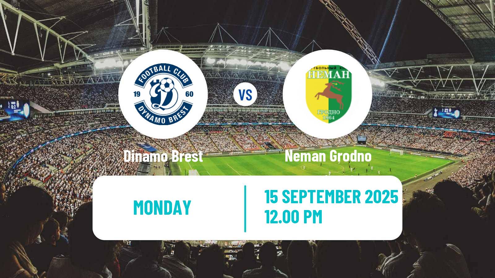 Soccer Belarusian Vysshaya Liga Dinamo Brest - Neman Grodno