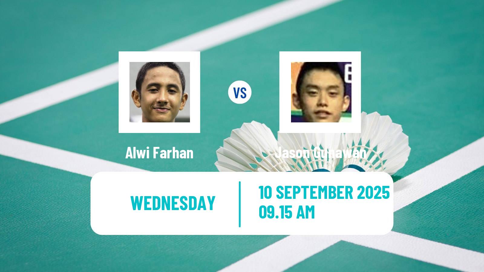 Badminton BWF World Tour Hong Kong Open Men Alwi Farhan - Jason Gunawan