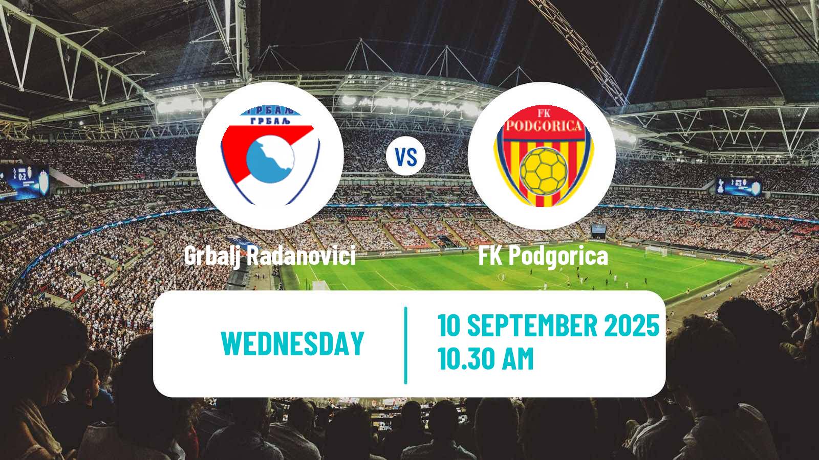Soccer Montenegrin Druga Liga Grbalj Radanovici - Podgorica