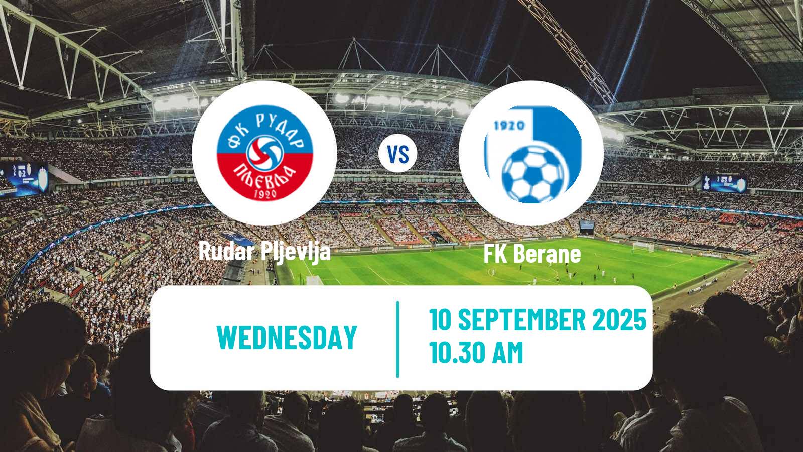 Soccer Montenegrin Druga Liga Rudar Pljevlja - Berane