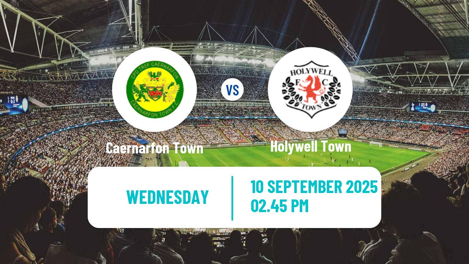 Soccer Welsh League Cup Caernarfon Town - Holywell Town