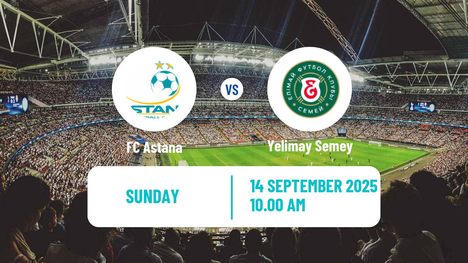 Soccer Kazakh Premier League Astana - Yelimay Semey