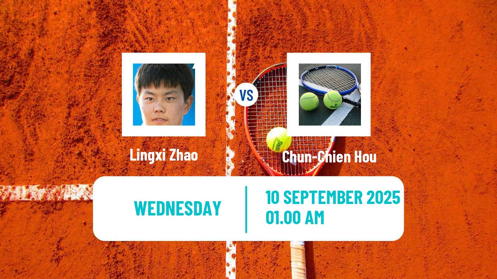 Tennis ITF M15 Maanshan 9 Men Lingxi Zhao - Chun-Chien Hou