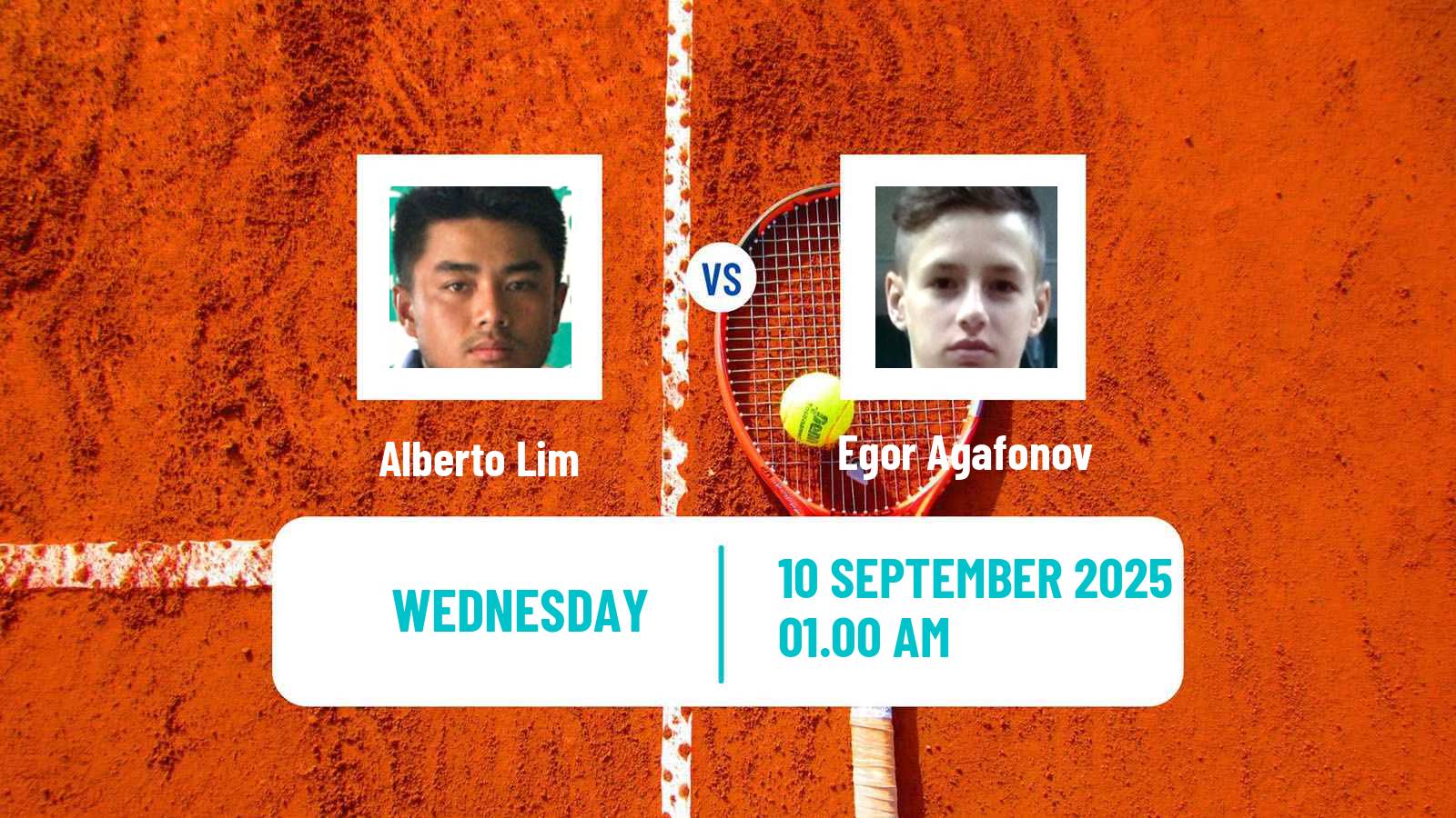 Tennis ITF M15 Maanshan 9 Men Alberto Lim - Egor Agafonov