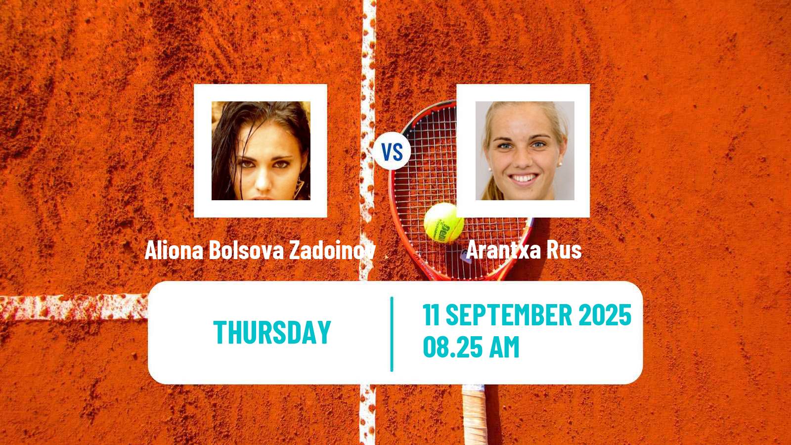 Tennis San Sebastian Challenger Women Aliona Bolsova Zadoinov - Arantxa Rus